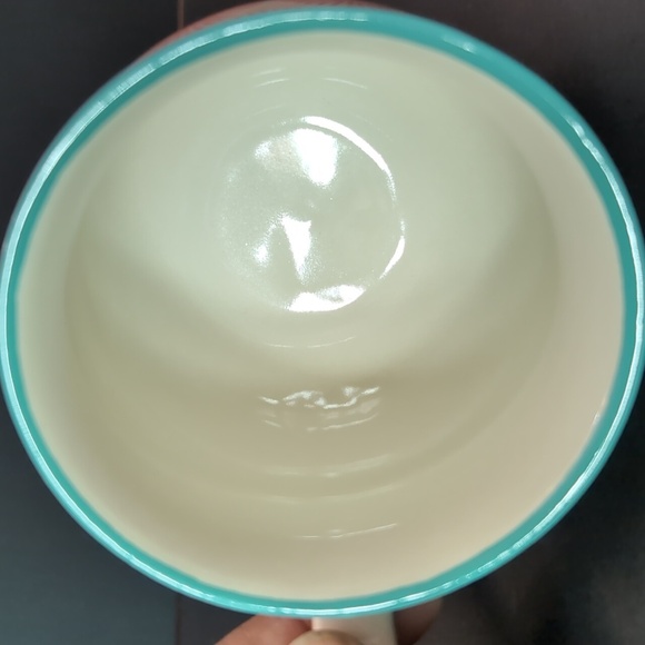 The Pioneer Woman Turquoise/Red Starburst Footed Happiness Mug. - Picture 5 of 8